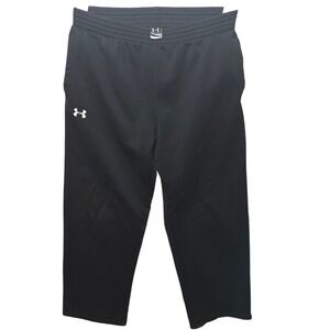 Under Armour Mens XL Black Athletic Sweatpants Polyester Training Gym Pants